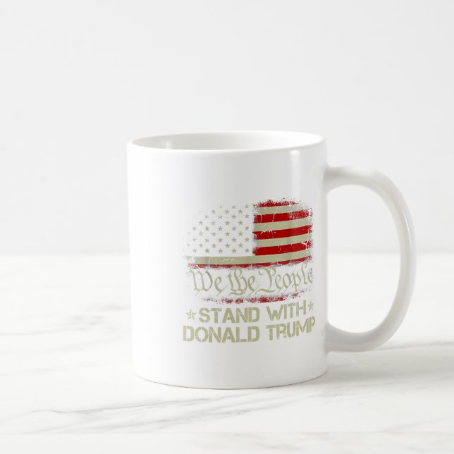 Caneca De Café Nós As Pessoas Estamos Com Donald Trump 2024 Ameri (Direita)