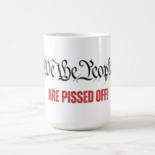 Caneca De Café Nós, as Pessoas, estamos irritados com a dissidênc