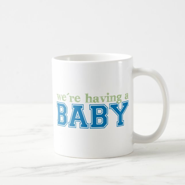Caneca De Café Nós estamos tendo um bebê! (Direita)