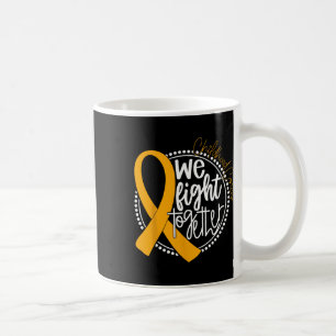 Caneca De Café Nós lutamos juntos a consciência do Cancer da infâ