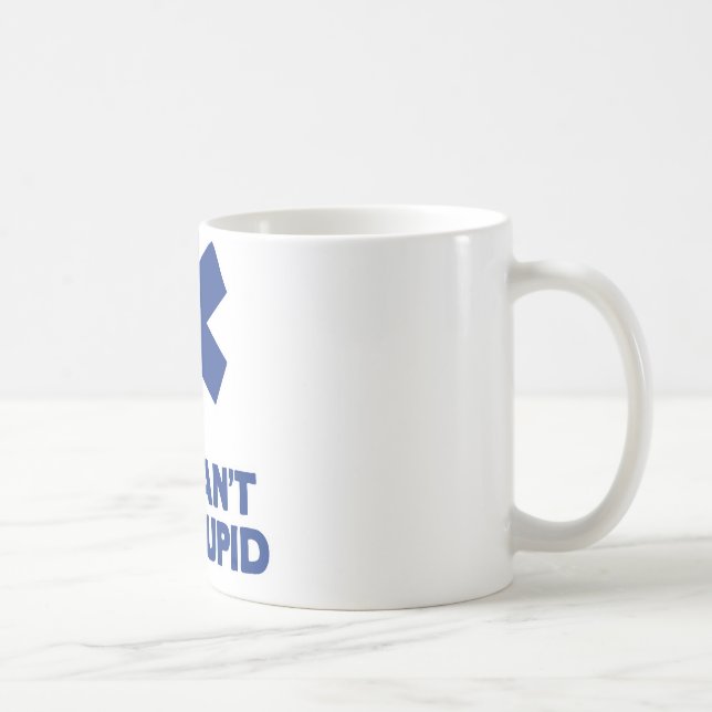 Caneca De Café Nós não podemos fixar estúpido (Direita)