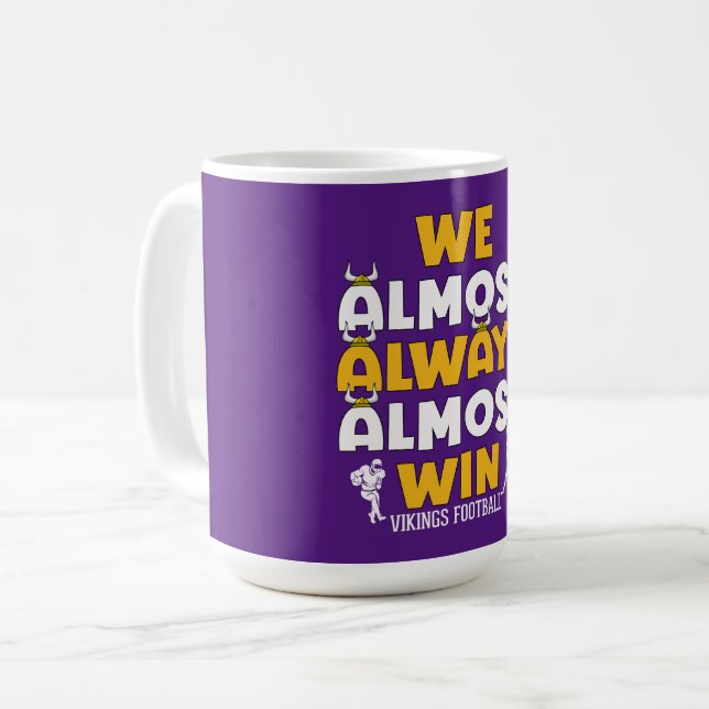 Caneca De Café Nós quase sempre ganhamos futebol vikings (Frente Esquerda)