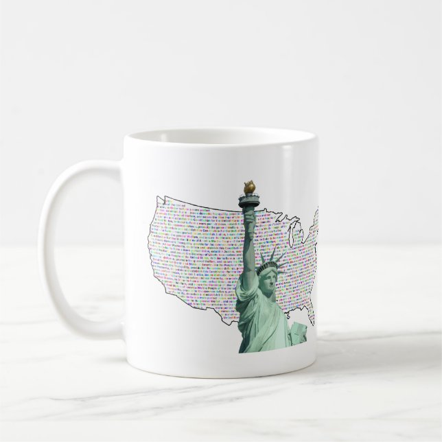 Caneca De Café Nós somos as Pessoas dos Estados Unidos (Esquerda)