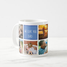 Caneca De Café Nós te amamos memórias da família do pai foto cola