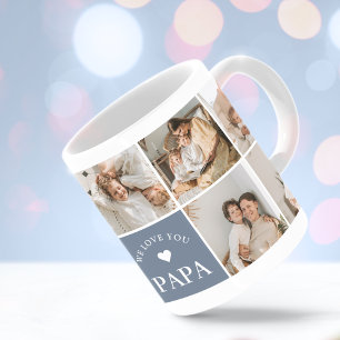 Caneca De Café Nós Te Amamos Papá Foto Personalizada