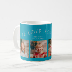 Caneca De Café Nós Te Amamos Vovó 4-Foto Aqua Pêssego