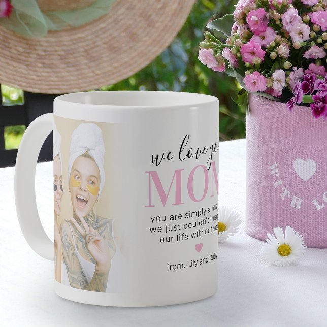 Caneca De Café Nós Te Amo Mãe 2 Foto (Criador carregado)