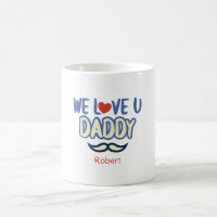 ''Nós Te Amo Pai '' Pai De Aniversário Personaliza