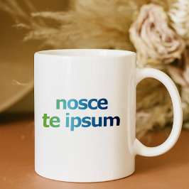 Caneca De Café Nosce Te Ipsum-Know Thyself-Expressions