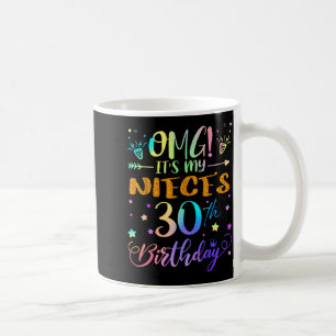 Caneca De Café Nossa É o 30º Aniversário da Minha Sobrinha Doce 3