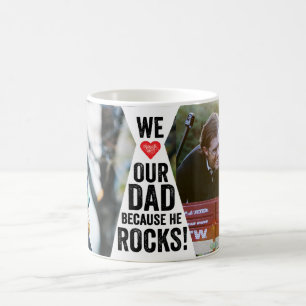 Caneca De Café Nossa Pai Rocks Photo Mug