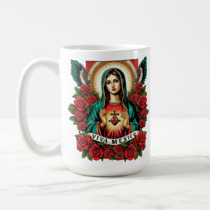 Caneca De Café Nossa Senhora de Guadalupe Mãe Maria Viva Arte do
