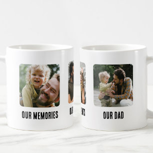 Caneca De Café Nossas Memórias Nossos Momentos Nosso Pai Dia dos 