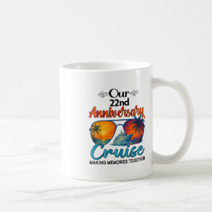 Caneca De Café Nosso 22º Cruzeiros de Aniversário de Casamento Ma