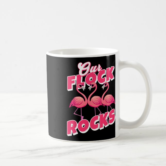 Caneca De Café Nosso Bloqueio Engraçado Família Flamingo Correspo (Direita)