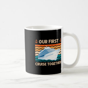 Caneca De Café Nosso Primeiro Cruzeiro Juntos Correspondência Fam