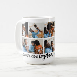 Caneca De Café Nosso Primeiro Dia dos Pais Juntos! Colagem de Fot