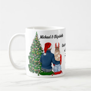 Caneca De Café Nosso Primeiro Natal Como Casal Casado