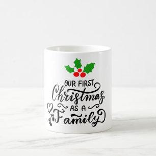 Caneca De Café Nosso Primeiro Natal Como Natal Familiar