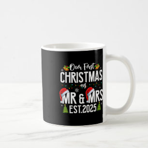 Caneca De Café Nosso Primeiro Natal Como Senhor e Senhora 2025 Ca