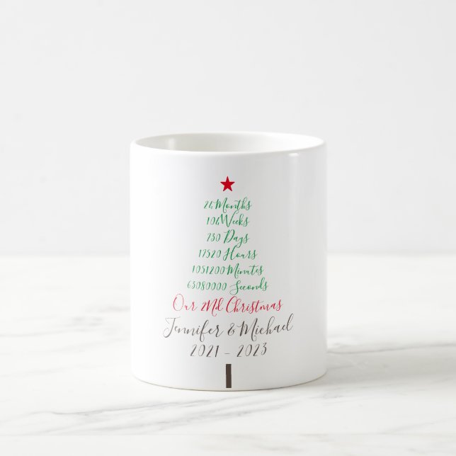 Caneca De Café Nosso Segundo Natal, Ano de Dois Anos (Centro)