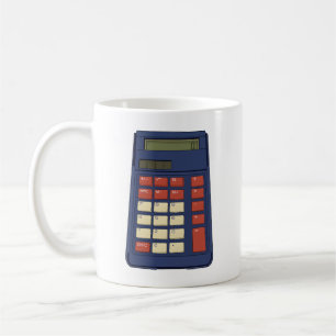 Caneca De Café Nostalgia da Escola de Matemática Calculadora do a