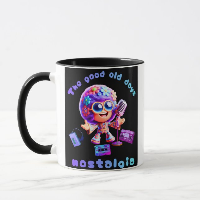 Caneca de Café Nostalgia dos Anos 80 Groove (Esquerda)