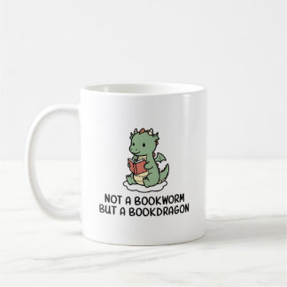 Caneca De Café Not A Bookworm But Bookdragon Funny Book Lover