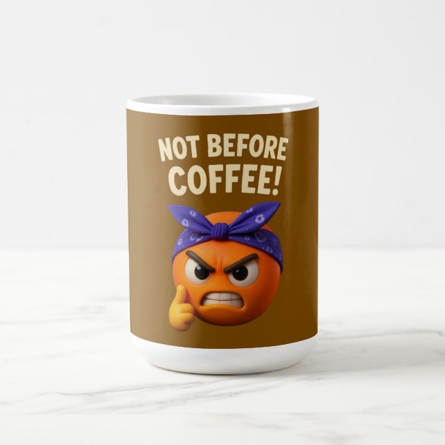 Caneca De Café Not Before Coffee  (Centro)