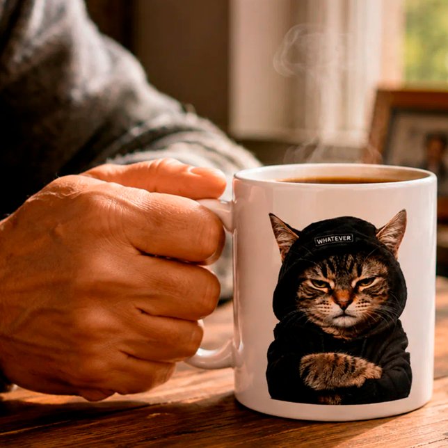 Caneca De Café Not Today, Human – Funny Grumpy Cat (Criador carregado)