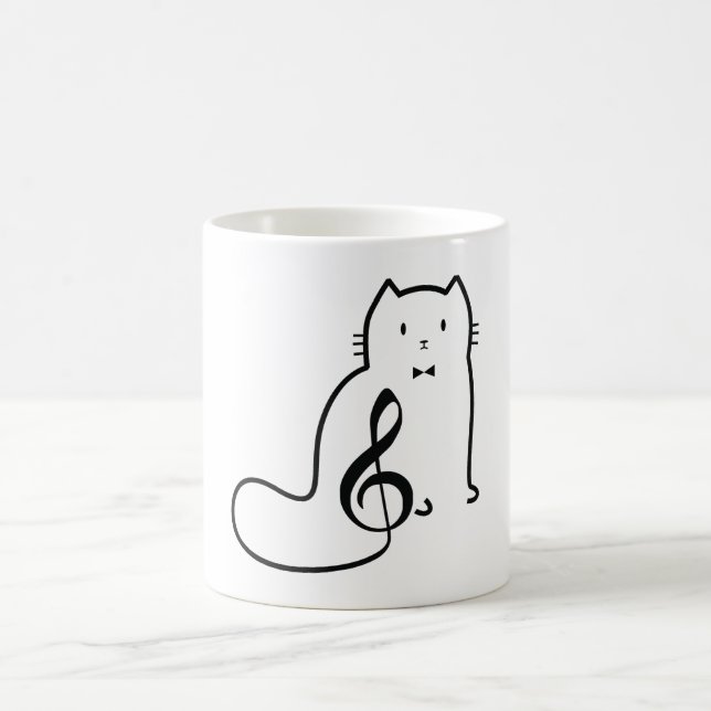 CANECA DE CAFÉ NOTA CAT E MÚSICA (Centro)