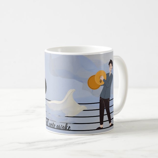 Caneca De Café Nota Cheia Acordada (Frente Esquerda)