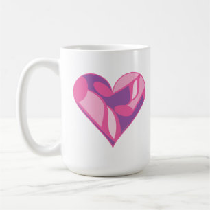 Caneca De Café Nota Colorido Música Cor-de-Rosa Coração Padroniza