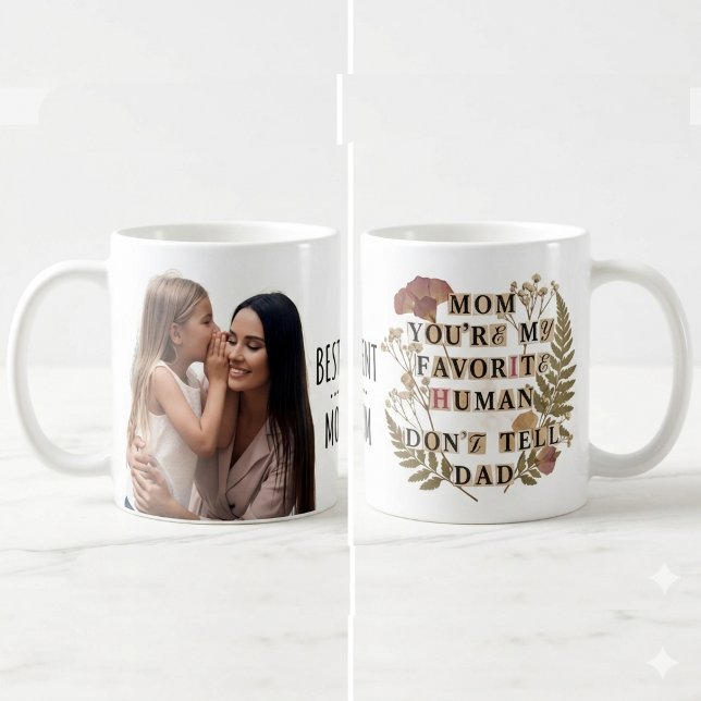 Caneca De Café Nota de Resgate Divertida Foto Personalizada Dia d (Criador carregado)