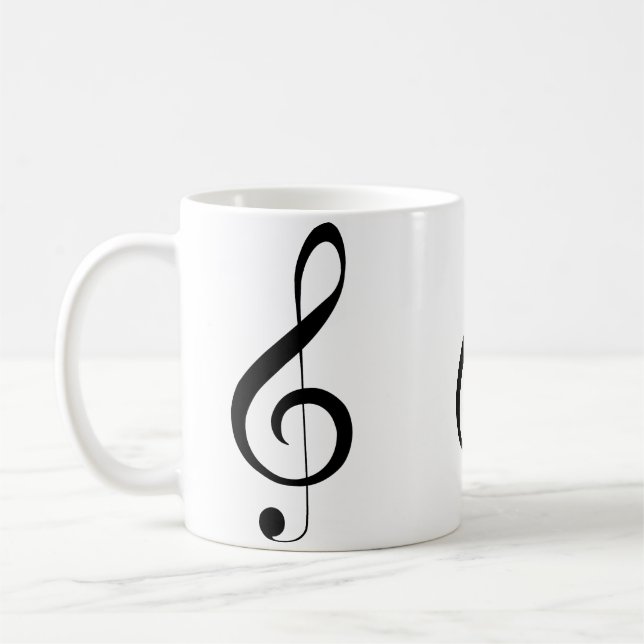 Caneca De Café Nota Musical de Limpeza Tripla, (Esquerda)