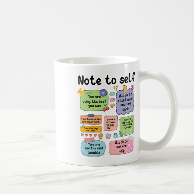Caneca De Café Nota Para O Psicólogo Da Faculdade De Saúde Autome (Direita)