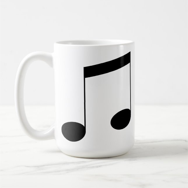 Caneca De Café Nota sobre o Feixe de Música, (Esquerda)