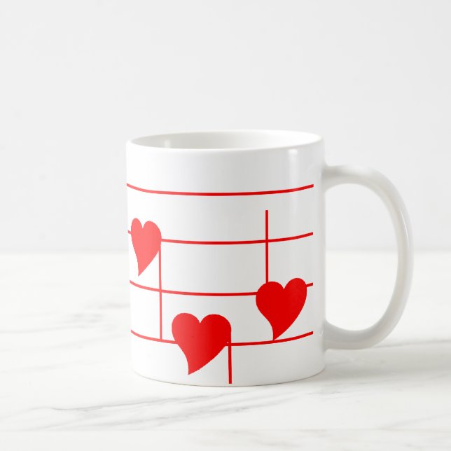 Caneca De Café Notas de Love'n (Direita)