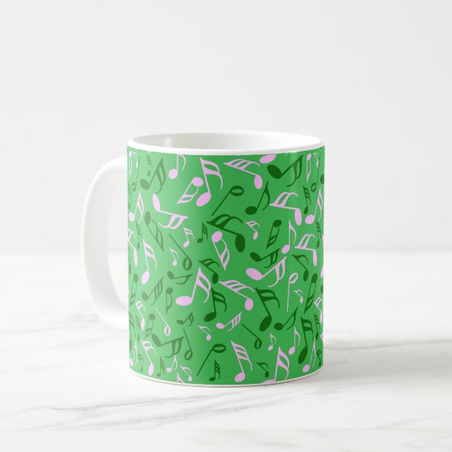 Caneca De Café Notas de música coloridas Fleece Blanket (Frente Esquerda)