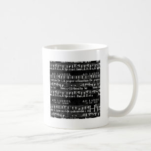 Caneca De Café notas de música grunge