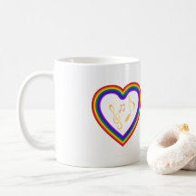 Notas de música no arco-íris