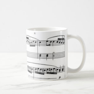 Caneca De Café notas musicais