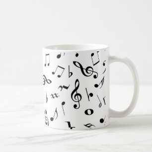 Caneca De Café notas musicais