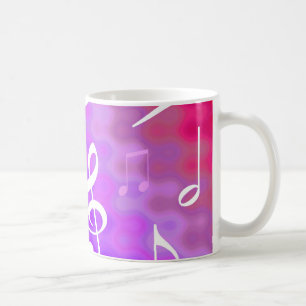 Caneca De Café Notas musicais