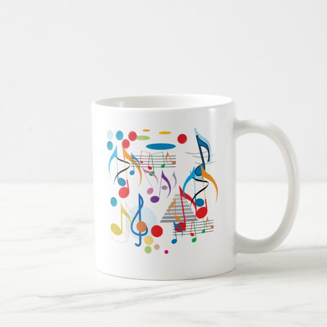 Caneca De Café Notas musicais (Direita)