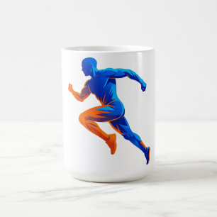 Caneca De Café Notas Musicais de Microfone Design Retrô de Canto
