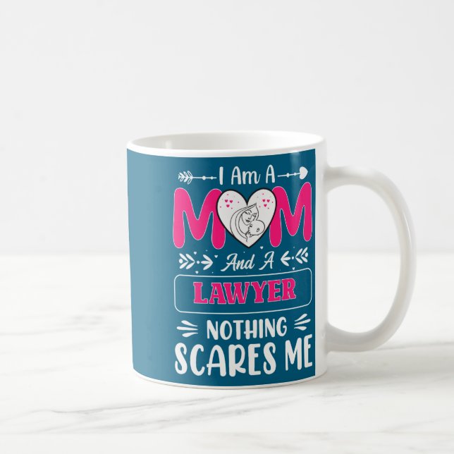 Caneca De Café Nothing Es Me Funny Lawyer Mom Quote  (Direita)
