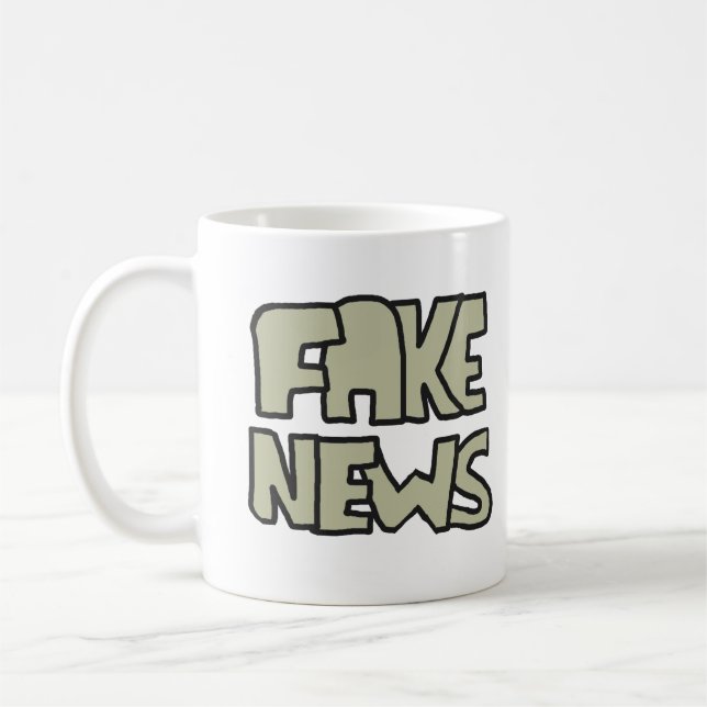 Caneca De Café Notícias falsas (Esquerda)