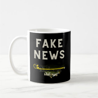 Caneca De Café Notícias falsas - Pesca de grande bússola
