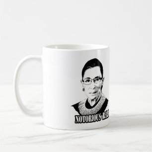 Caneca De Café Notório R.B.G. - Ruth Bader Ginsburg